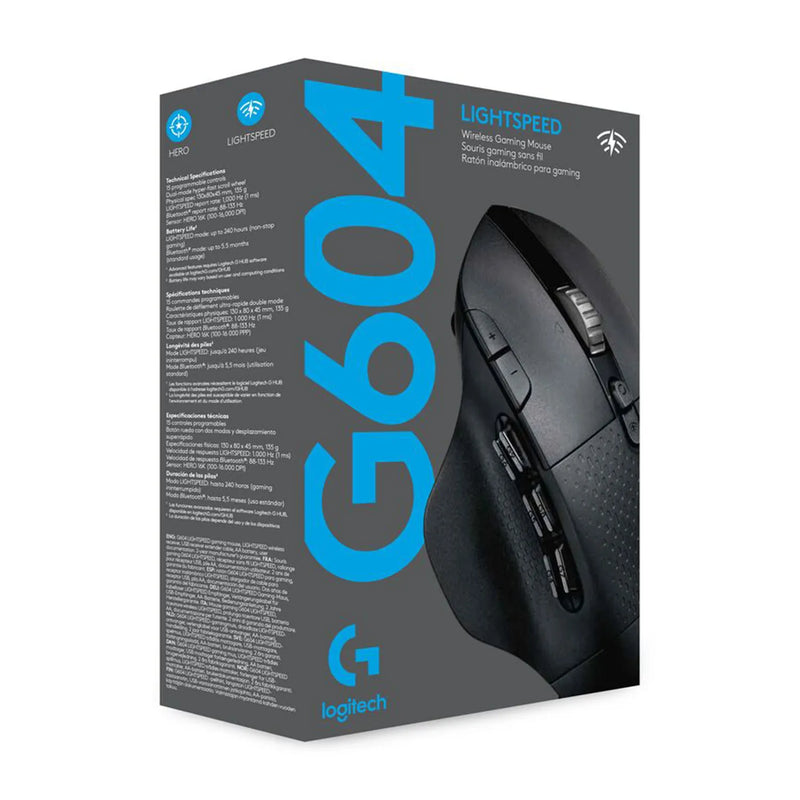 Logitech G604 Lightspeed Wireless Gaming Mouse - Black - 2.4Ghz Bt - N A - Ewr2 -