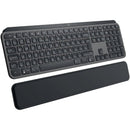 Logitech Mx Keys Plus Advanced Wireless Illuminated Keyboard With Palm Rest - Graphite - Us Int'L - 2.4Ghz Bt - N A - Intnl - With Palmrest