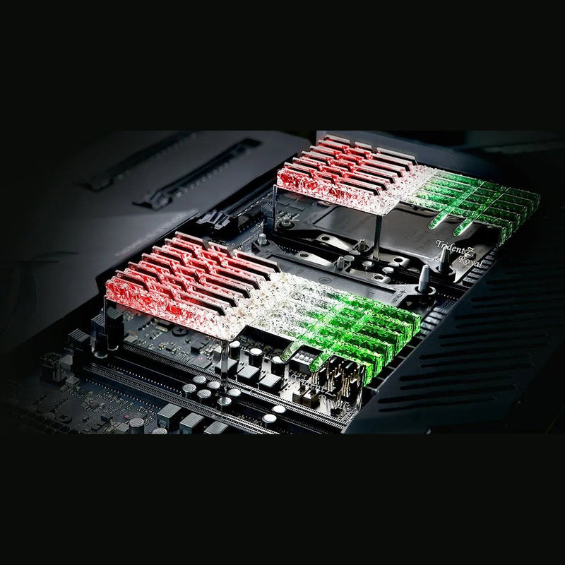 G.Skill Trident Z Royal Ddr4-3600Mhz Cl18-22-22-42 1.35V 32Gb (2X16Gb) F4-3600C18D-32Gtrs.