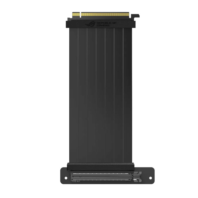 Asus Rog Strix 240 Mm Pci-E 3.0 X 16 Riser Cable With 90 Degree Adapter Patent Safeslot™ Design Emi Shielding