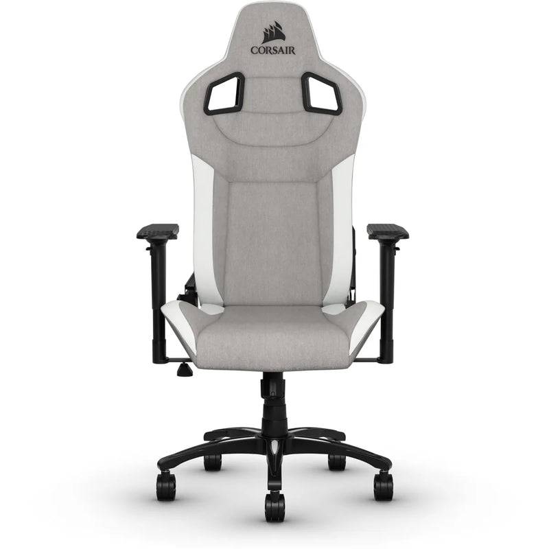 Corsair T3 Rush Fabric Gaming Chair Grey White