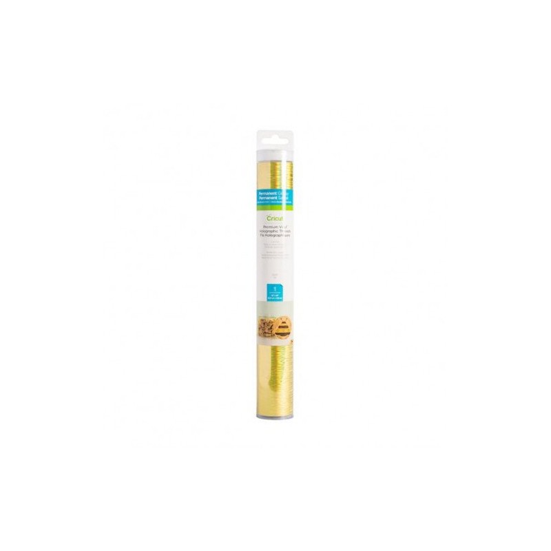 2006887 - Cricut Premium Vinyl Holo Threads Gold 12X48