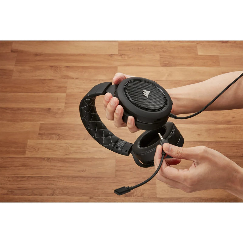 Corsair Hs60 Pro Surround Gaming Headset - Carbon; Console Ready; 3.5 Mm Analog