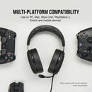 Corsair Hs60 Pro Surround Gaming Headset - Carbon; Console Ready; 3.5 Mm Analog