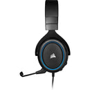 Corsair Hs50 Pro Stereo Gaming Headset — Blue  Console Ready  3.5 Mm Analog