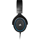 Corsair Hs50 Pro Stereo Gaming Headset — Blue  Console Ready  3.5 Mm Analog