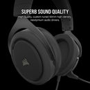 Corsair Hs50 Pro Stereo Gaming Headset — Carbon; Console Ready; 3.5 Mm Analog