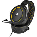 Corsair Hs60 Pro Surroundo Gaming Headset - Yellow; Console Ready; 3.5 Mm Analog