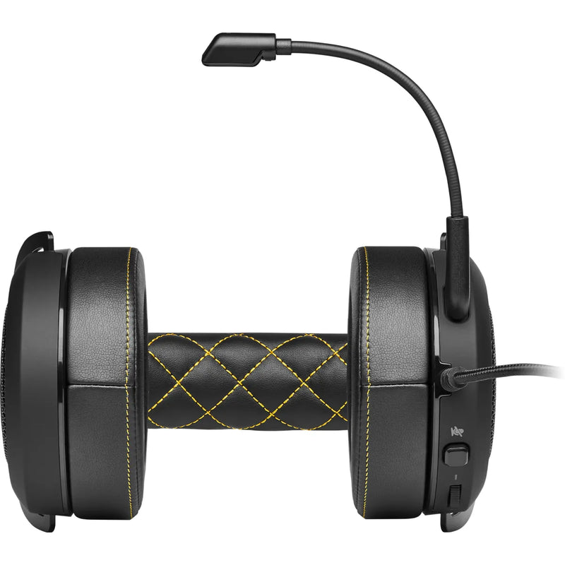 Corsair Hs60 Pro Surroundo Gaming Headset - Yellow; Console Ready; 3.5 Mm Analog