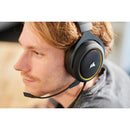 Corsair Hs60 Pro Surroundo Gaming Headset - Yellow; Console Ready; 3.5 Mm Analog