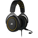 Corsair Hs60 Pro Surroundo Gaming Headset - Yellow; Console Ready; 3.5 Mm Analog