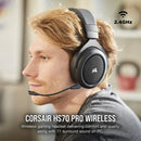Corsair Hs70 Pro Wireless Gaming Headset — Carbon  Ps4 Ready