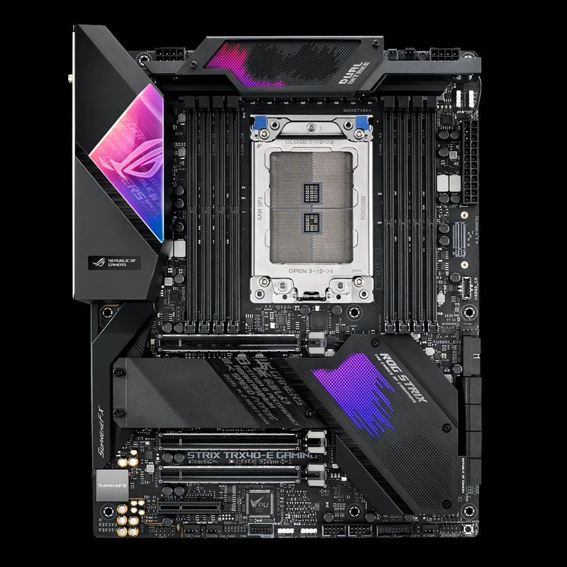 Asus Rog Strix Trx40-E Gaming - Trx40 Amd 8X Ddr4 3 X Pcie 4.0 X16 (X16 X16 X16) 1 X Pcie 4.0 X4 8X Sata 3X M.2 2-Way Sl