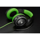 Corsair Hs35 Stereo Gaming Headset; Green - Multi Platform Compatibility 3.5mm (1to2 Splitter Included)