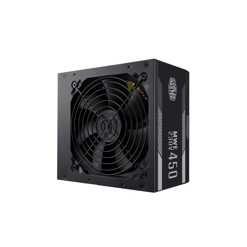 Cooler Master Mwe 450W Atx Psu  80+ White Rated   3 Year Warranty  Flat Black Cables  Non Modular.