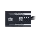 Cooler Master Mwe 550w Atx Psu; 80+ White Rated ; 3 Year Warranty; Flat Black Cables; Non Modular.