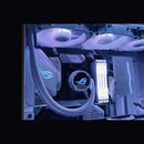 All-in-one Liquid Cpu Cooler With Aura Sync; And Triple Rog 120mm Addressable Rgb Radiator Fans