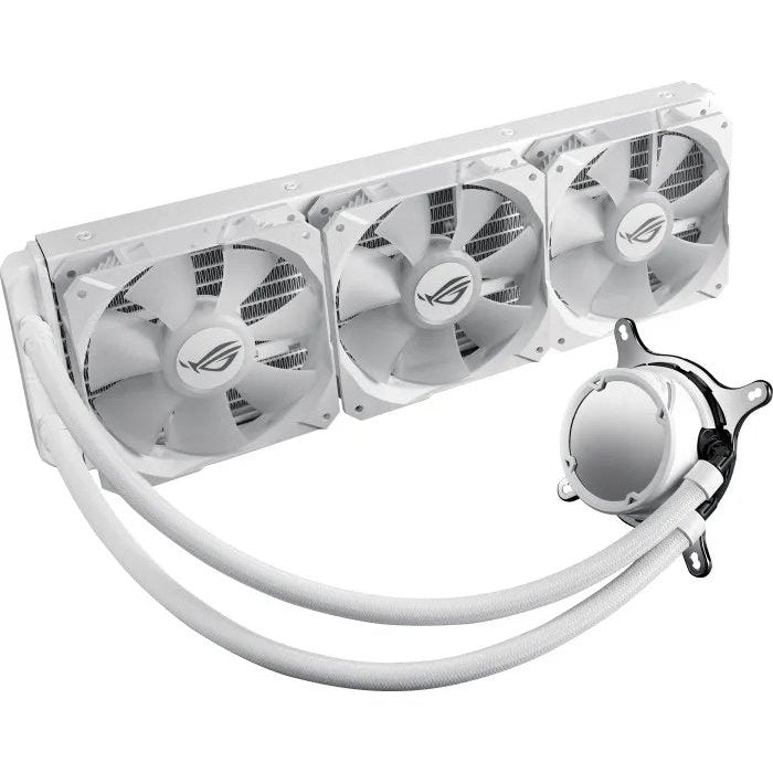 All-in-one Liquid Cpu Cooler With Aura Sync; And Triple Rog 120mm Addressable Rgb Radiator Fans