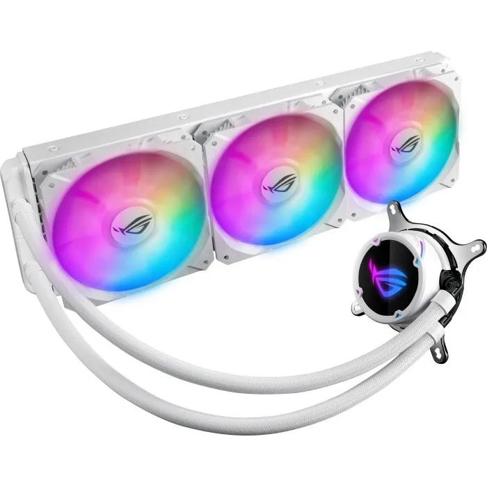 All-in-one Liquid Cpu Cooler With Aura Sync; And Triple Rog 120mm Addressable Rgb Radiator Fans
