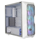 Cooler Master Masterbox Td500 Atx; Mesh White With Diamond Cut Design;windowed; 3x 120mm Rgb Fans.