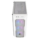 Cooler Master Masterbox Td500 Atx; Mesh White With Diamond Cut Design;windowed; 3x 120mm Rgb Fans.