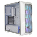 Cooler Master Masterbox Td500 Atx; Mesh White With Diamond Cut Design;windowed; 3x 120mm Rgb Fans.