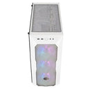 Cooler Master Masterbox Td500 Atx; Mesh White With Diamond Cut Design;windowed; 3x 120mm Rgb Fans.
