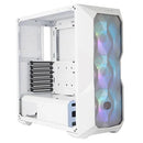 Cooler Master Masterbox Td500 Atx; Mesh White With Diamond Cut Design;windowed; 3x 120mm Rgb Fans.