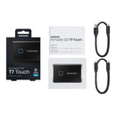 SAMSUNG 2TB T7 TOUCH EXTERNAL SSD - DEEP BLACK