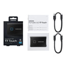 SAMSUNG 2TB T7 TOUCH EXTERNAL SSD - DEEP BLACK