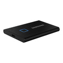 SAMSUNG 2TB T7 TOUCH EXTERNAL SSD - DEEP BLACK