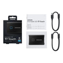 SAMSUNG 2TB T7 TOUCH EXTERNAL SSD - DEEP BLACK