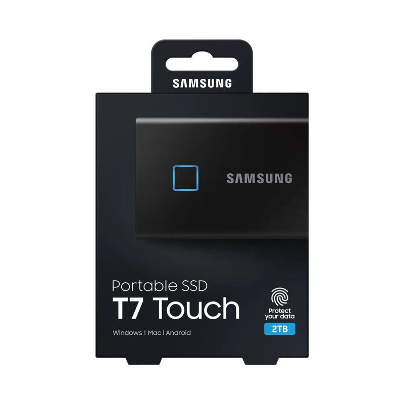 SAMSUNG 2TB T7 TOUCH EXTERNAL SSD - DEEP BLACK