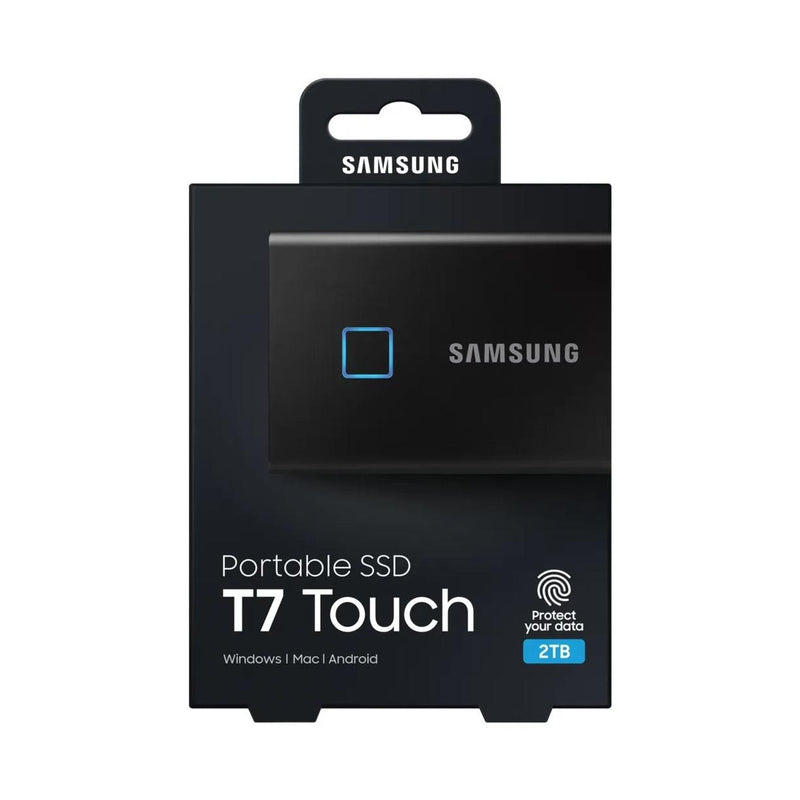 SAMSUNG 2TB T7 TOUCH EXTERNAL SSD - DEEP BLACK