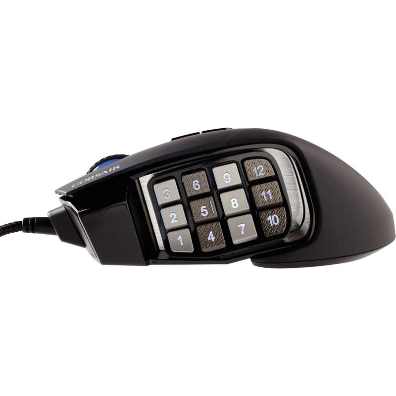 Corsair Scimitar Elite Rgb Optical Moba Mmo Gaming Mouse 18 000 Dp Black