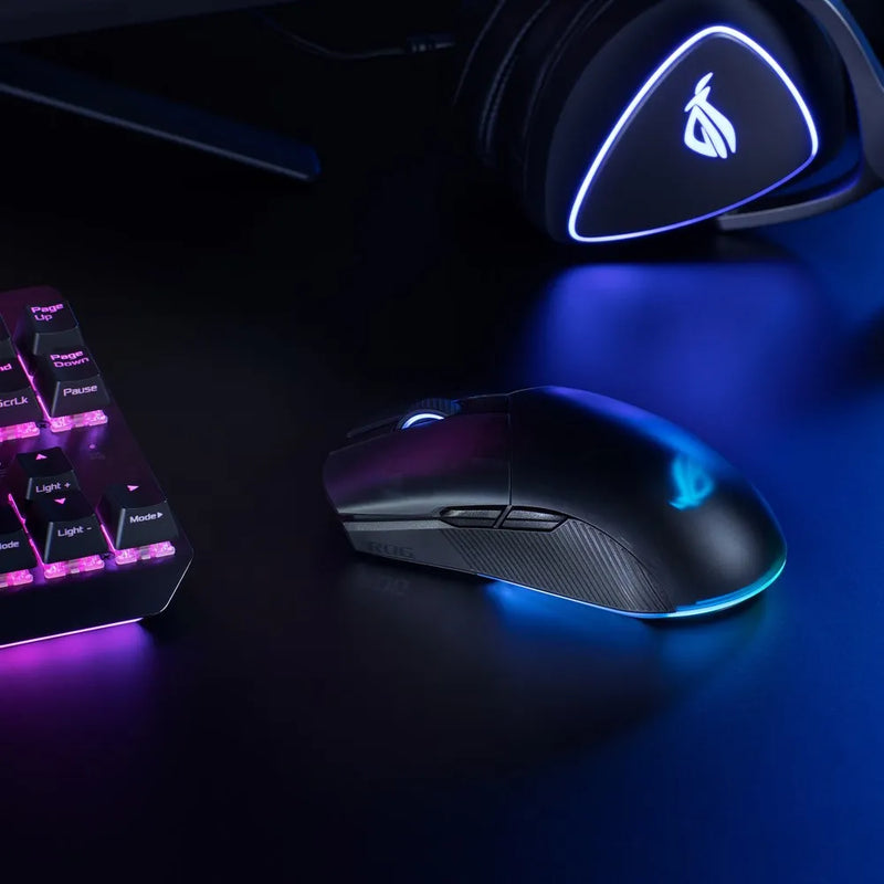 Asus Rog Pugio Ii Ambidextrous Lightweight Wireless Gaming Mouse With 16 000 Dpi Optical Sensor 7 Programmable Buttons Configurable