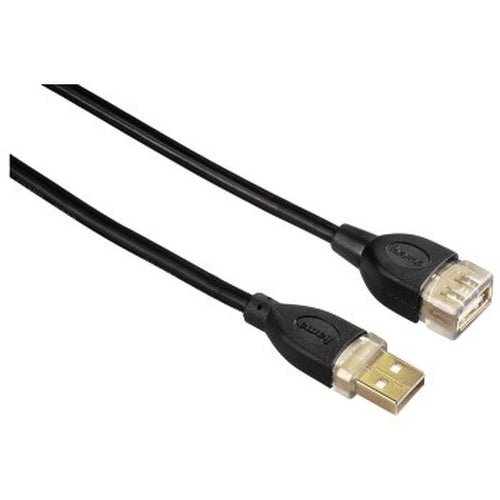 Hama Usb 2.0 A Plug - A Socket Extension Black 1.8m