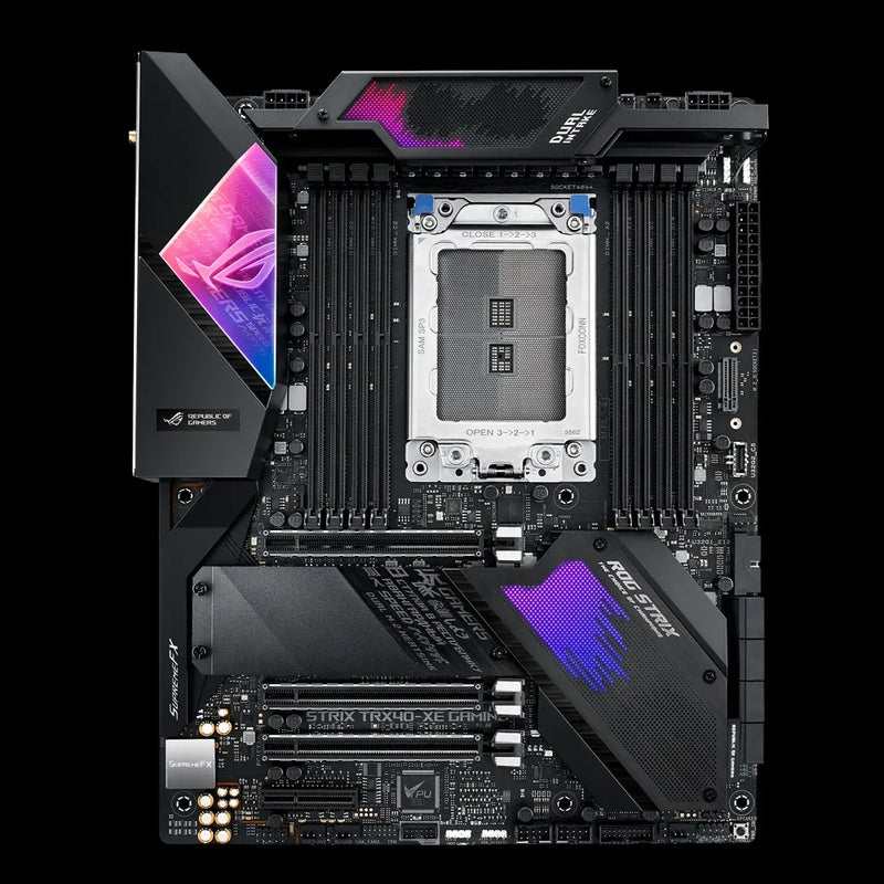 Asus Amd Socket Strx4 For 3Rd Gen Amd Ryzen 8 X Dimm Max. 256Gb Ddr4 3 X Pcie 4.0 X16 (X16 X16 X16) + 1 X Pcie 4.0 X4. 2 X M.2 So