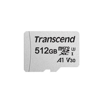 Transcend 512Gb Micro Sdxc C10 Uhs-I U1 U3 V30 A1 With Sd Adaptor