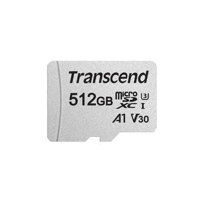 Transcend 512Gb Micro Sdxc C10 Uhs-I U1 U3 V30 A1 With Sd Adaptor