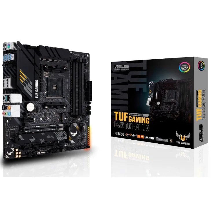Asus Op Asus Tuf Gaming B550M-Plus. Amd Am4 Socket 3Rd Gen Amd Ryzen  4 X Dimm  Max. 128Gb  Ddr4  1 X Pcie 4.0 X16 + 1 X Pcie 3.0 X16 1
