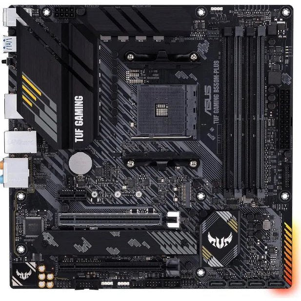 Asus Op Asus Tuf Gaming B550M-Plus. Amd Am4 Socket 3Rd Gen Amd Ryzen  4 X Dimm  Max. 128Gb  Ddr4  1 X Pcie 4.0 X16 + 1 X Pcie 3.0 X16 1