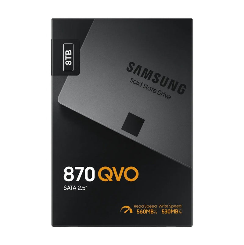 Samsung 870 Qvo 8 Tb Sata Ssd - Read Speed Up To 560 Mb S Write Speed To Up 530 Mb S Random Read Up To 98 000 Iops Random Wri