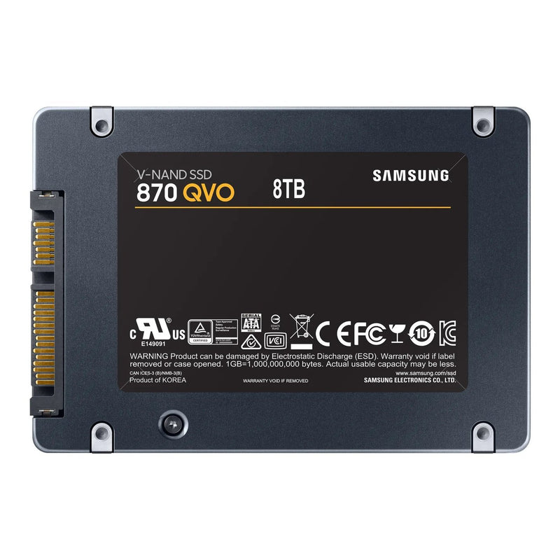 Samsung 870 Qvo 8 Tb Sata Ssd - Read Speed Up To 560 Mb S Write Speed To Up 530 Mb S Random Read Up To 98 000 Iops Random Wri