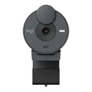 Logitech BRIO 300 Full HD 1080p Light Correction Noise-reducing Mic USB Type-C Graphite Webcam 1 year Limited warranty