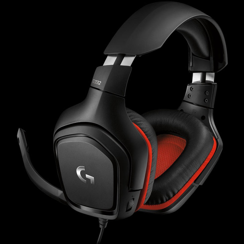 Logitech G332 Wired Gaming Headset - Leatherette - Analog - N A - Emea
