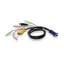 Aten 1.8M Usb Kvm Cable With 3 In 1 Sphd And Audio