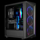 Cooler Master Cmp 510 + Mwe Bronze V2 650w  3 X Argb Fans  Argb Glow Strip  Large Mesh Intakes
