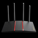 Asus Ax1800 Dual Band Wifi 6 (802.11Ax) Router Supporting Mu-Mimo And Ofdma Technology  With Aiprotection Classic Network Security Po
