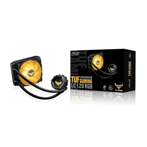 Tuf Gaming Lc 120 Rgb All-in-one Liquid Cpu Cooler With Aura Sync  And Tuf 120mm Rgb Radiator Fans